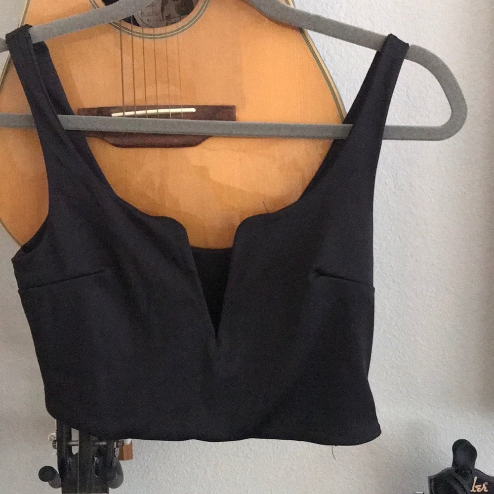 Vestidos crop top with sexy side zip. Med